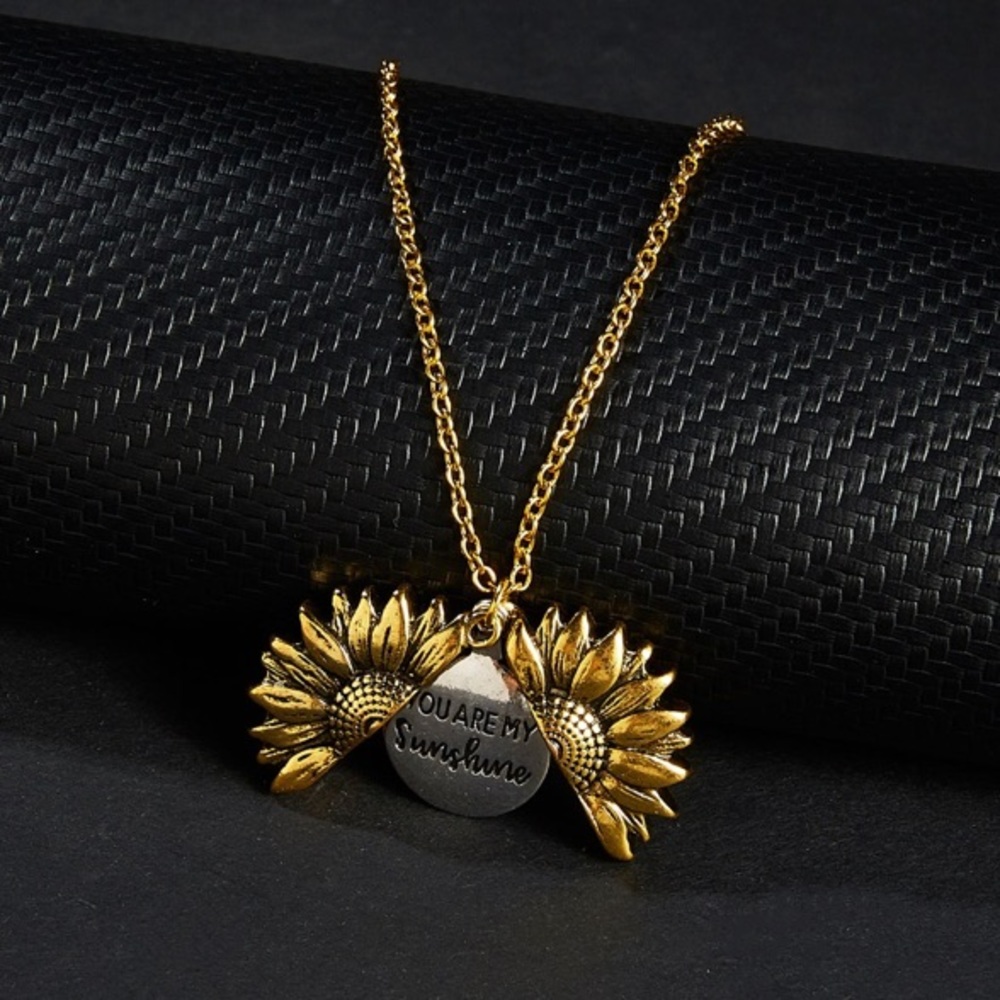 NEW You are My Sunshine Pendant Gold Necklace - Picture 4 of 5